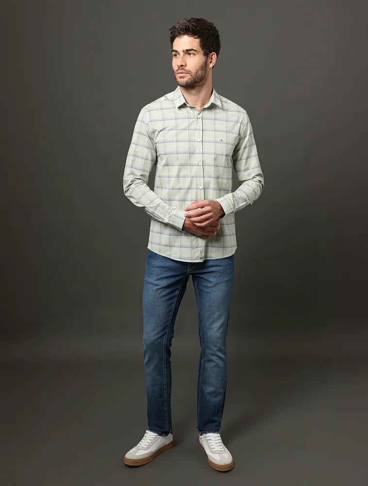 CALCA CKJ MASC JEANS 5 PCKS SUPER SKINNY AZUL MEDIO