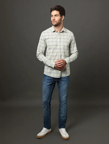 CALCA CKJ MASC JEANS 5 PCKS SUPER SKINNY AZUL MEDIO