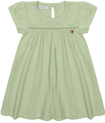 VESTIDO MC ANARRUGA DET CROCHE BUSTO ERVA