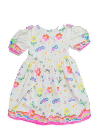 VESTIDO NAS ALTURAS ALPHABETO OFF WHITE