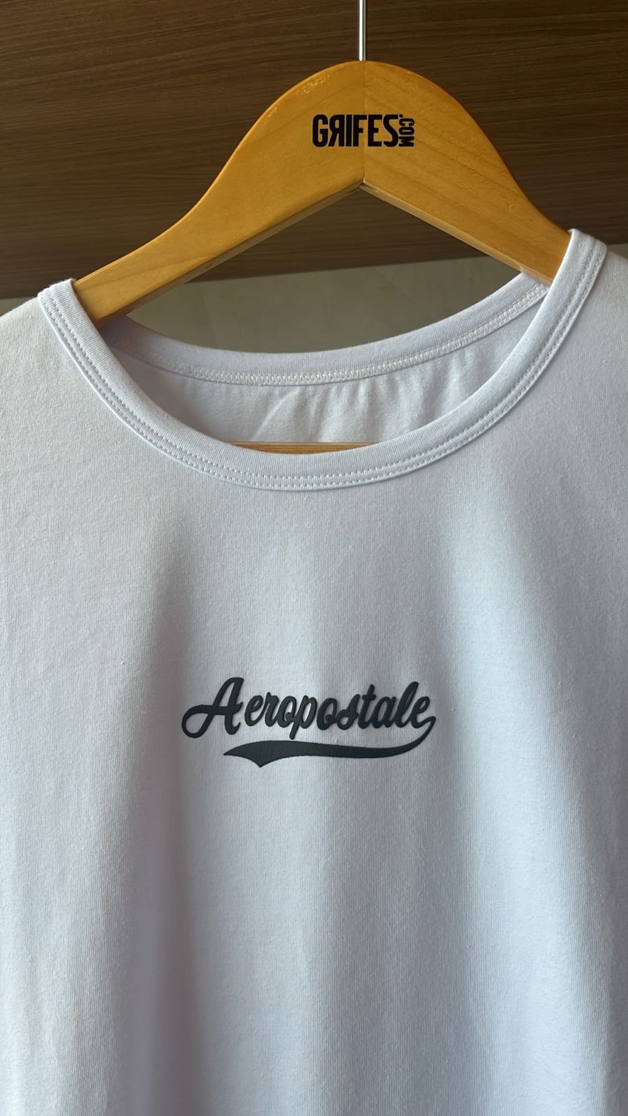 BLUSA FEM MC COTTON AEROPOSTALE BRANCO