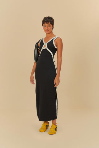 VESTIDO SM RIBANA DEBRUM COLOR PRETO