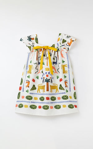 VESTIDO LENCO ANIMALIA OFF WHITE
