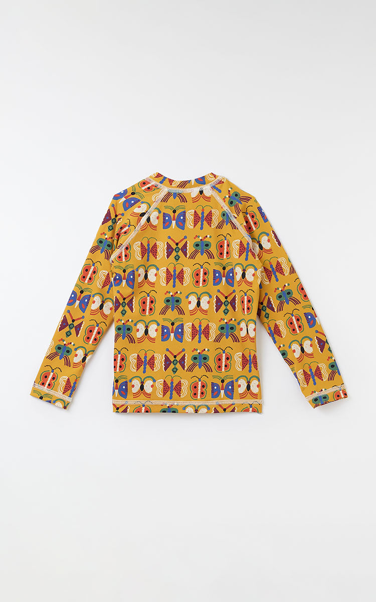 BLUSA PROTECAO UV FEM BORBOCOSMO AMARELO MOSTARDA