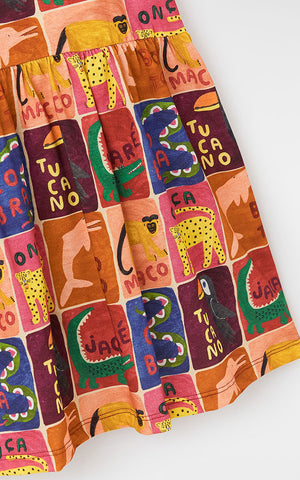 VESTIDO MALHA ANIMALIA FABULA ESTAMPADO