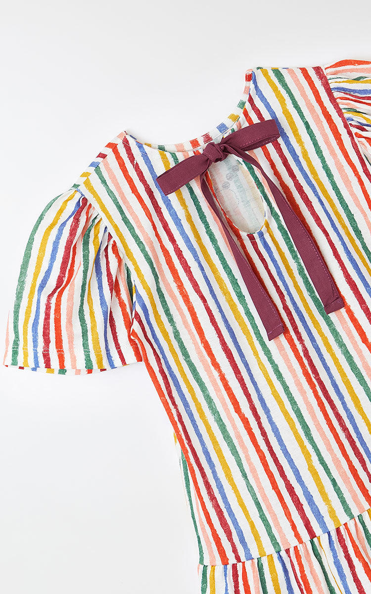 VESTIDO MALHA RISQUIRIS SILK BORDO BRANCO