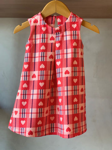 VESTIDO MALHA JACQUARD C EST EXCLUSIVA VERMELHO