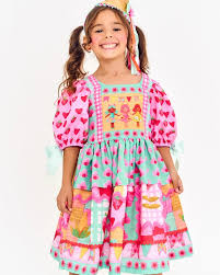 VESTIDO CALCINHA BB A FESTA VAI COMECAR VERDE/ROSA