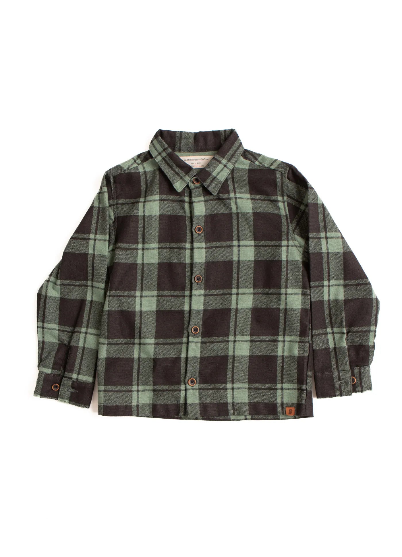 CAMISA MAS KIDS ML SEGURA PEAO PRETO/VERDE