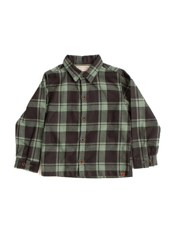 CAMISA MAS KIDS ML SEGURA PEAO PRETO/VERDE