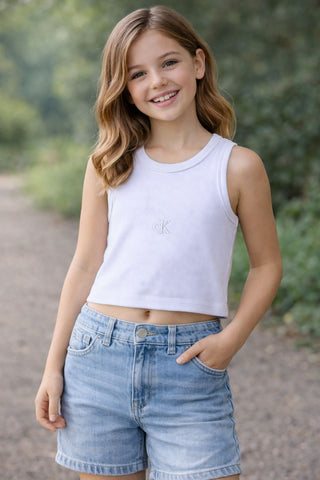 REGATA CKJ KIDS FEM RIBANA BRANCO