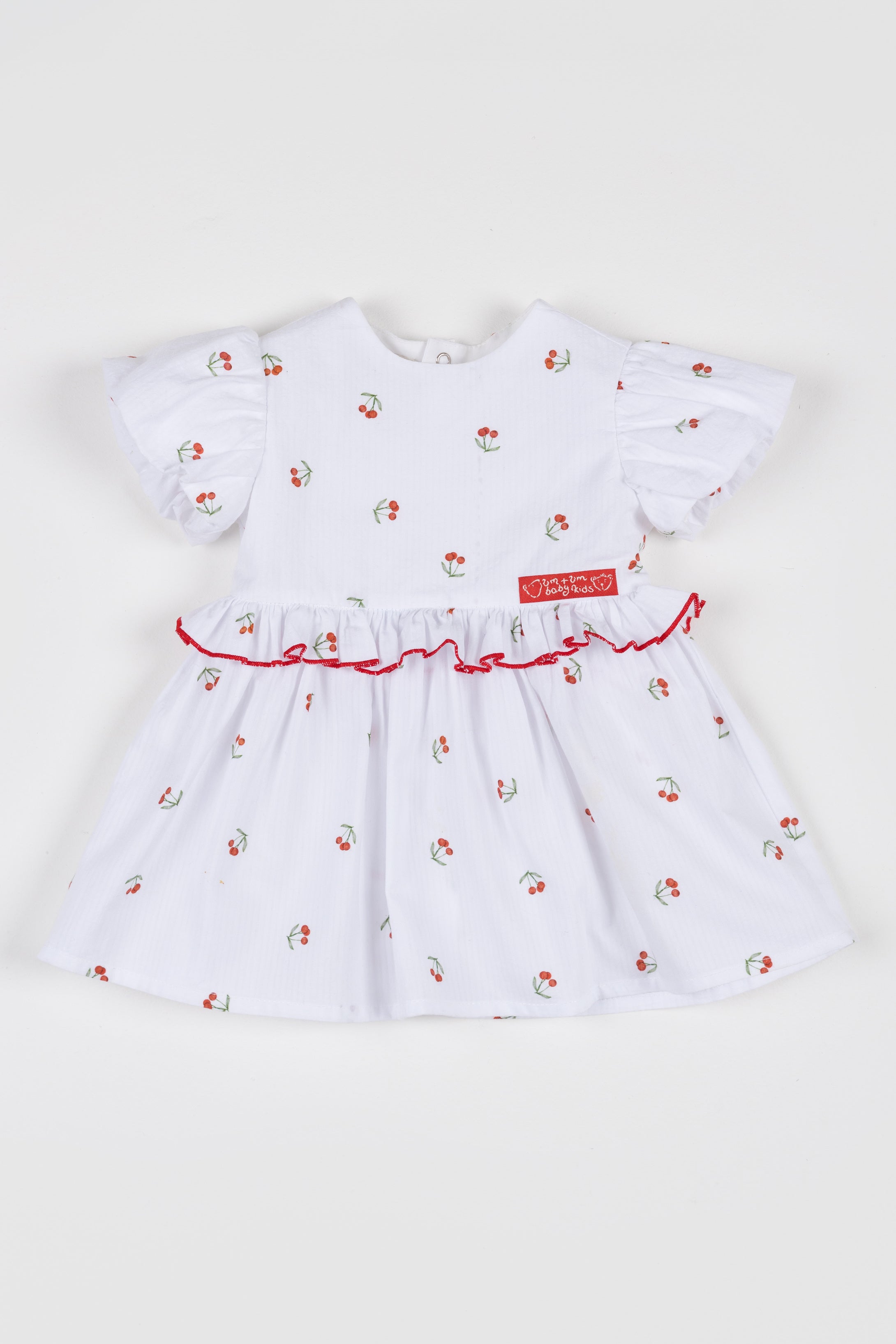 VESTIDO MIDI TRICOLINE ANA RUGA ESTAMP OFF WHITE