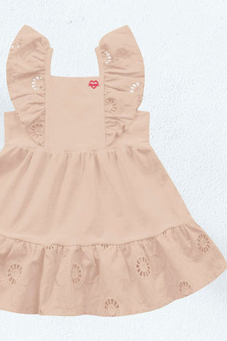 VESTIDO FEM BB COTTON FLAME BAB LAISE BEGE