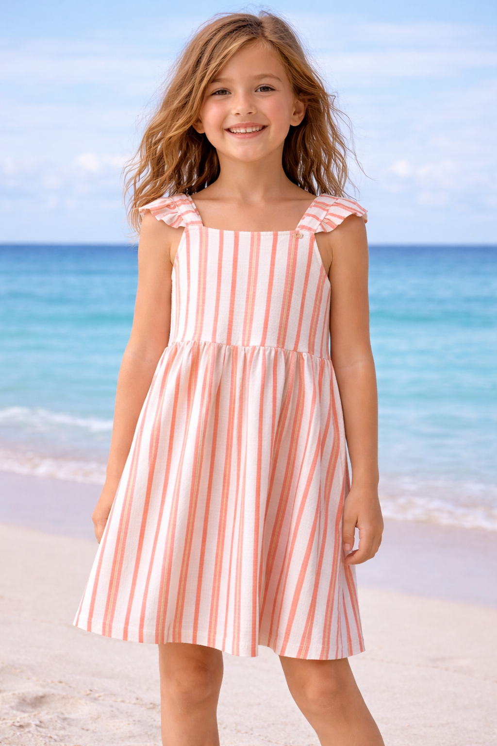 VESTIDO ALCA C BAB LISTRADO M FLORENCE ROSA