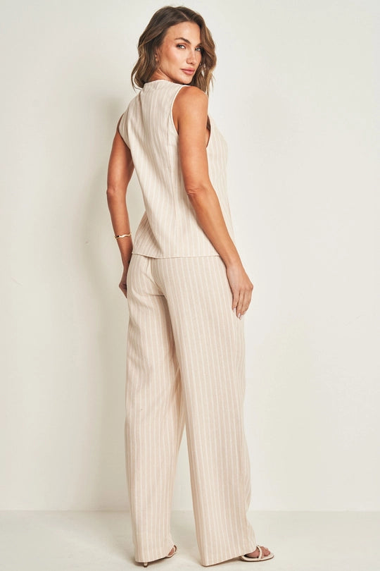 COLETE FEM SM PLANO LINEN RISCA DE GIZ AVEIA