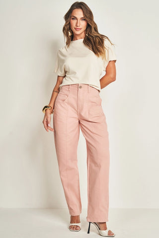 BLUSA FEM MC EM RIBANA DE VISCOSE GIZ