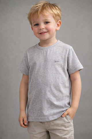 CAMISETA OGOCHI INF MC SLIM MESCLADA CINZA CLARO 0077