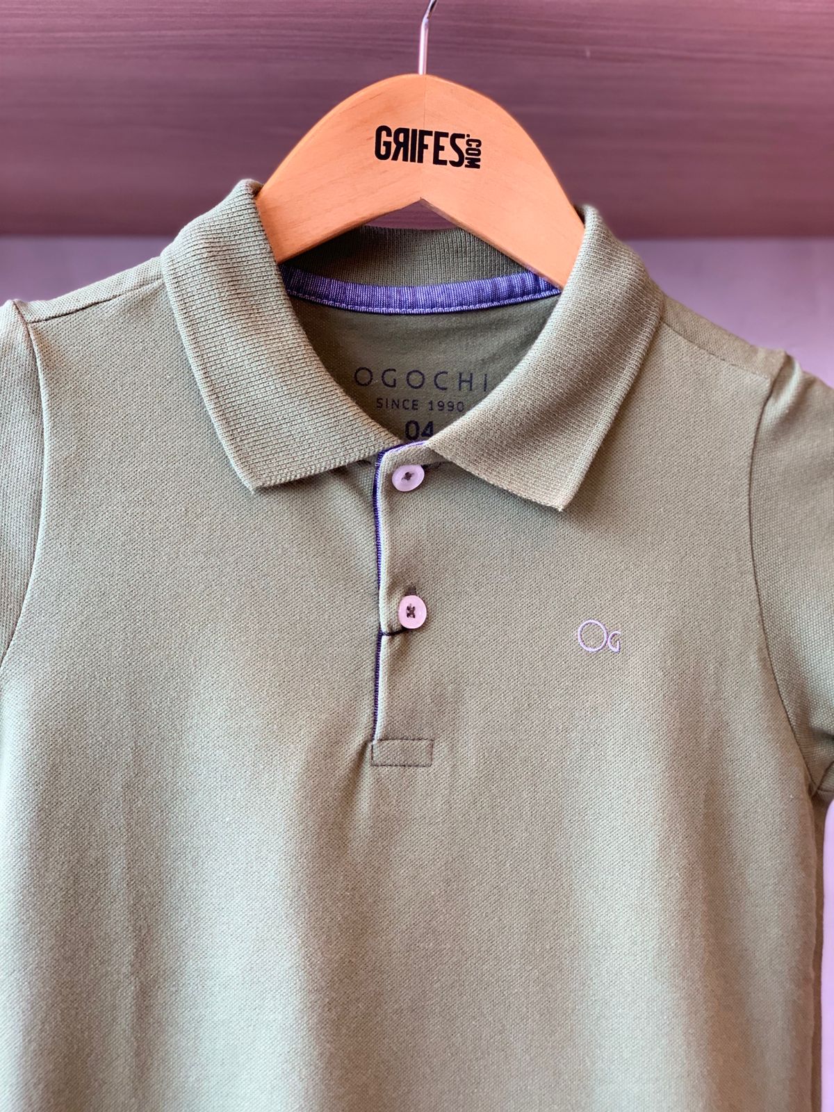 POLO OGOCHI INF MC SLIM ESSENCIAL VERDE MUSGO 052