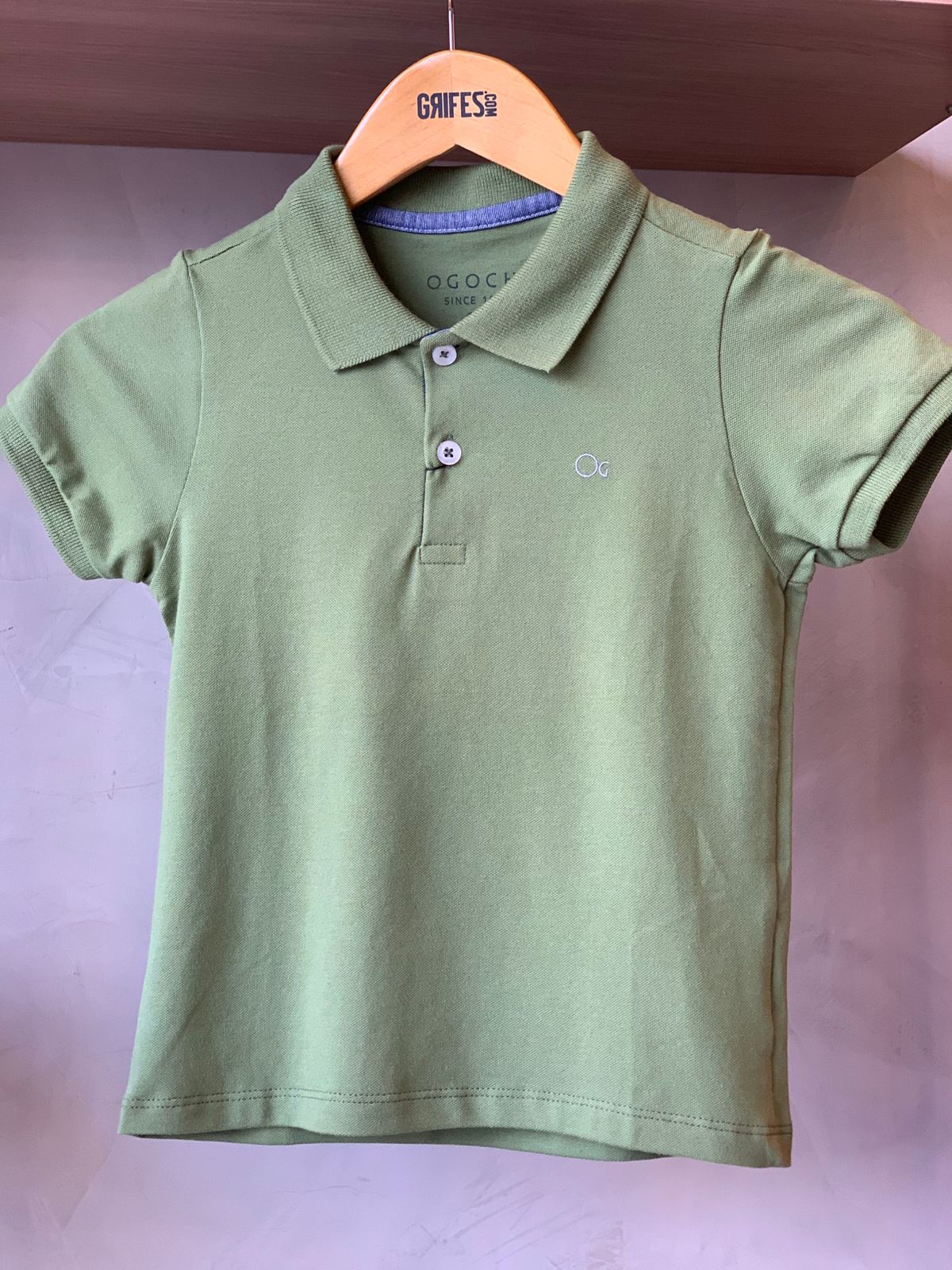 POLO OGOCHI INF MC SLIM ESSENCIAL VERDE MUSGO 052