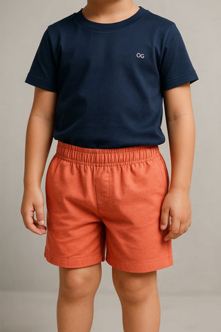 BERMUDA OGOCHI INF RESORT CASUAL CURTA LARANJA 0015