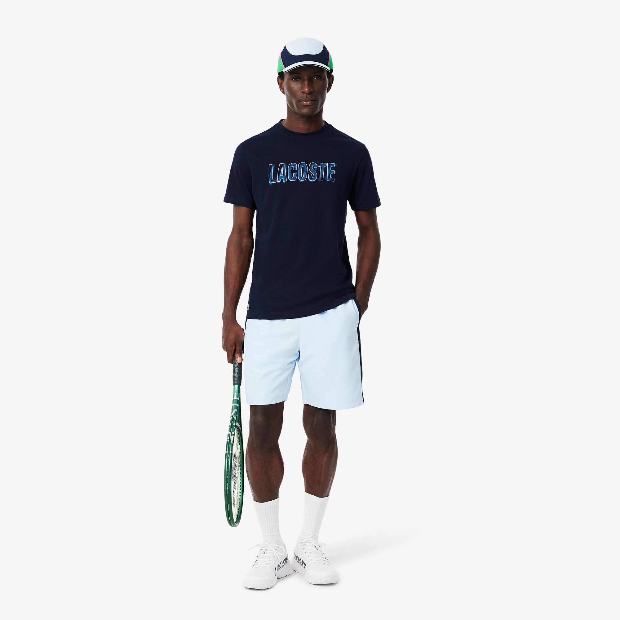 CAMISETA MASC MC LACOSTE MARINHO 166