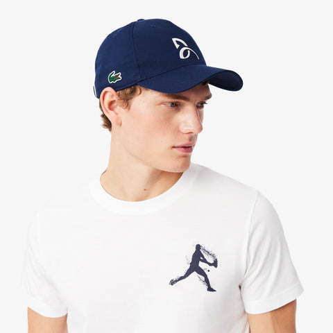 CAMISETA MASC MC E BONE LACOSTE BRANCO 522