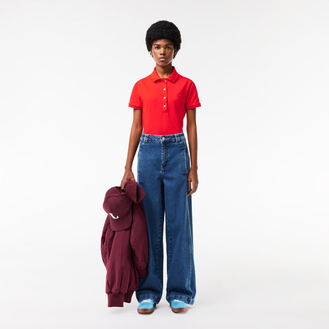 POLO FEM MC LACOSTE VERMELHO ZBG
