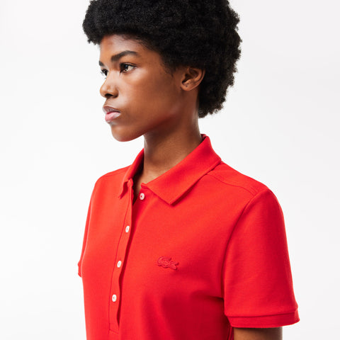 POLO FEM MC LACOSTE VERMELHO ZBG