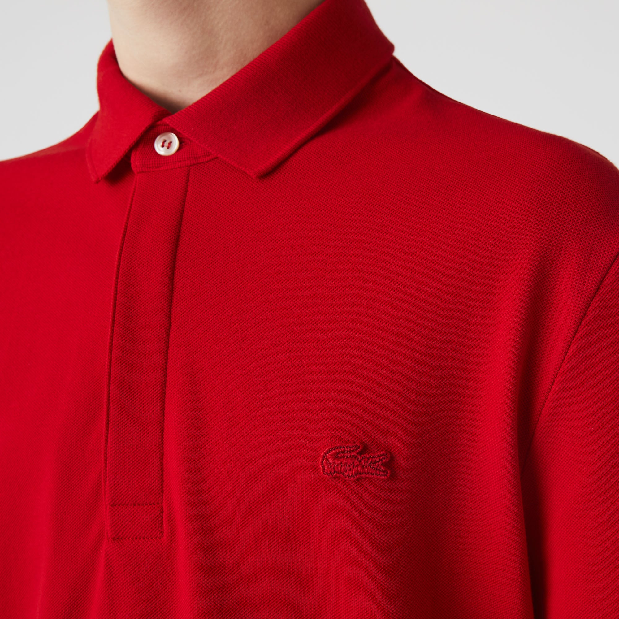 POLO MAS MC LACOSTE VERMELHO 240