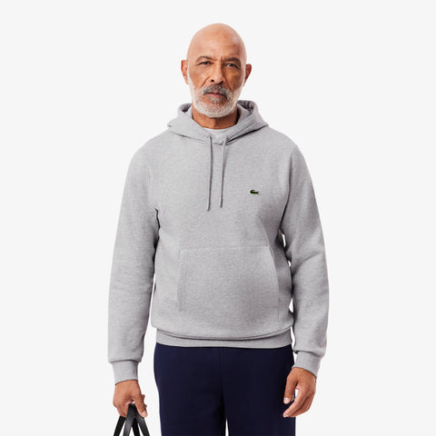 MOLETOM CAPUZ LACOSTE CINZA CLARO CCA