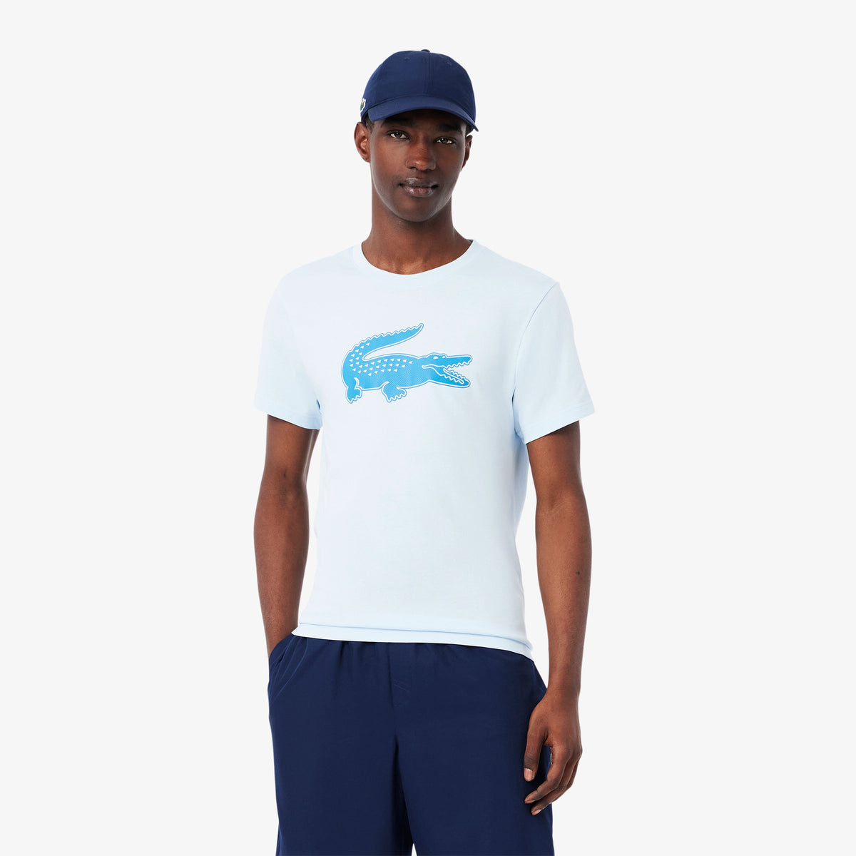CAMISETA MAS MC LACOSTE AZUL CLARO DIK