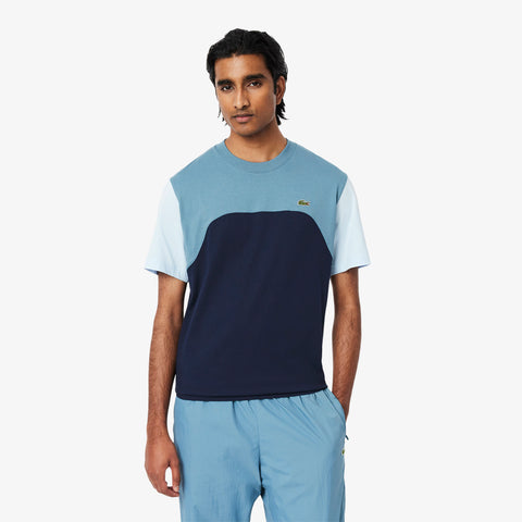 CAMISETA MAS MC BICOLOR LACOSTE AZUL I0M