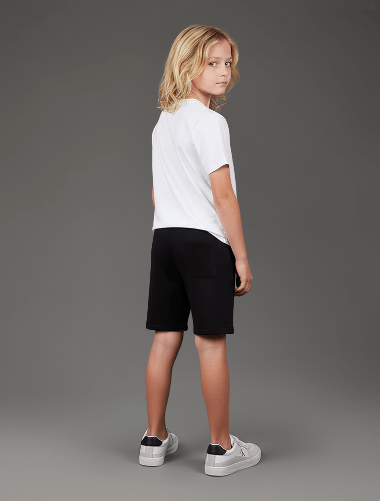 BERMUDA CKJ KIDS MOLETOM LOGO REISSUE PRETO