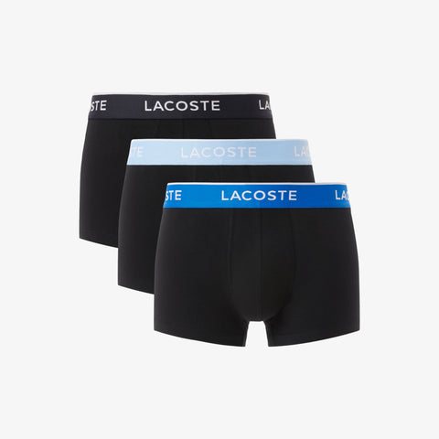 KIT 03 CUECAS BOXER CURTA LACOSTE AZUL B68