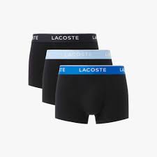 KIT 03 CUECAS BOXER CURTA LACOSTE AZUL B68