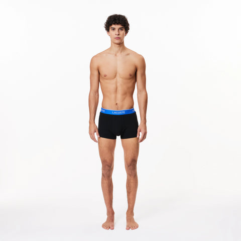 KIT 03 CUECAS BOXER CURTA LACOSTE AZUL B68