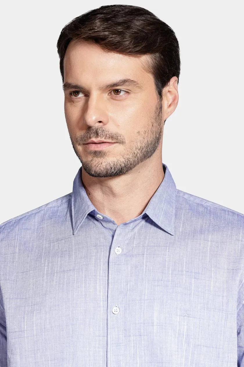 CAMISA MAS MC REG LOOP FLAME BOSCO AZUL MEDIO