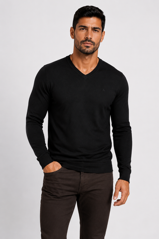CASACO MAS TRICOT ML GOLA V ARAMIS PRETO