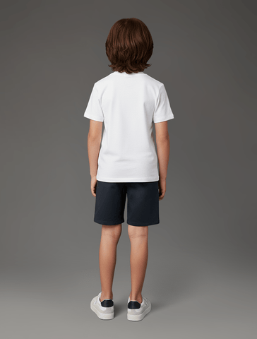 CAMISETA CKJ KIDS MAS MC CK BORDADO BRANCO