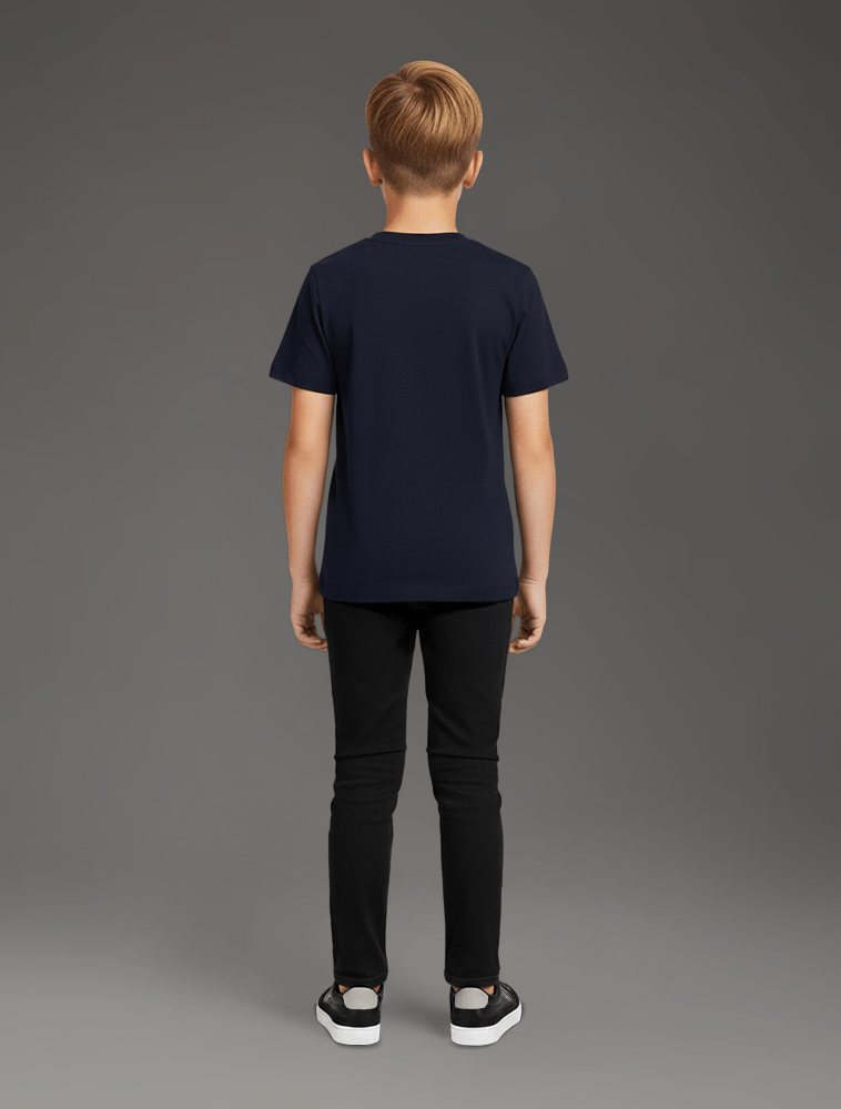 CAMISETA CKJ KIDS MAS MC CK BORDADO MARINHO