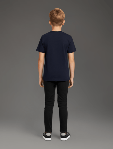 CAMISETA CKJ KIDS MAS MC CK BORDADO MARINHO