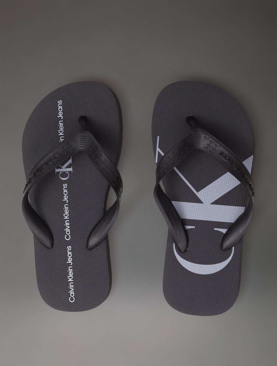 CHINELO CKJ KIDS MAS LOGO CORRIDO CK PRETO