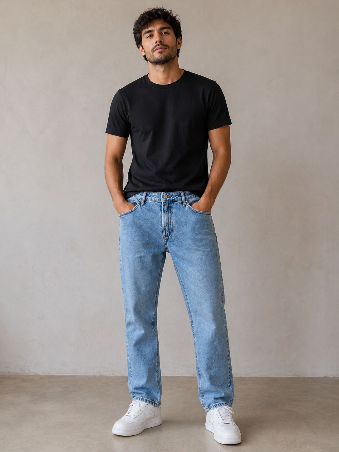 CALCA CKJ MAS JEANS SKINNY 5 POCKETS AZUL CLARO