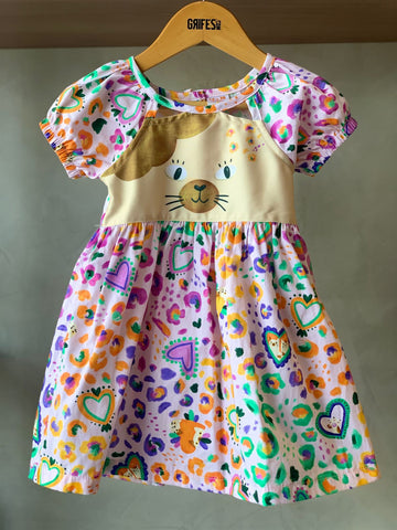 VESTIDO E CALCINHA BB POP PRINT LILAS