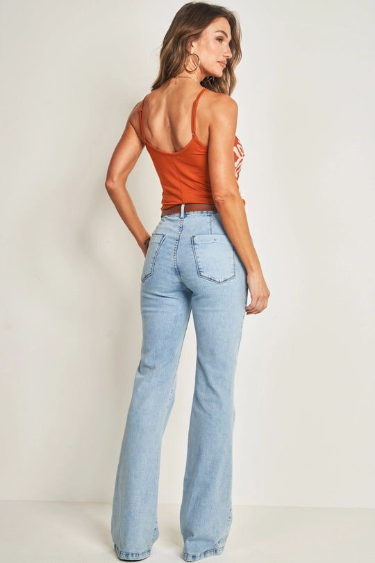 BLUSA FEM ALCA CREPE STRIPE VISC C ELAST CONHAQUE