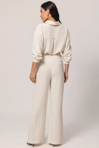 CALCA FEM DE TECIDO FLAME VISCOLINHO NATURAL