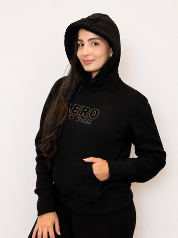 MOLETOM FEM FECHADO NIGHT AEROPOSTALE PRETO