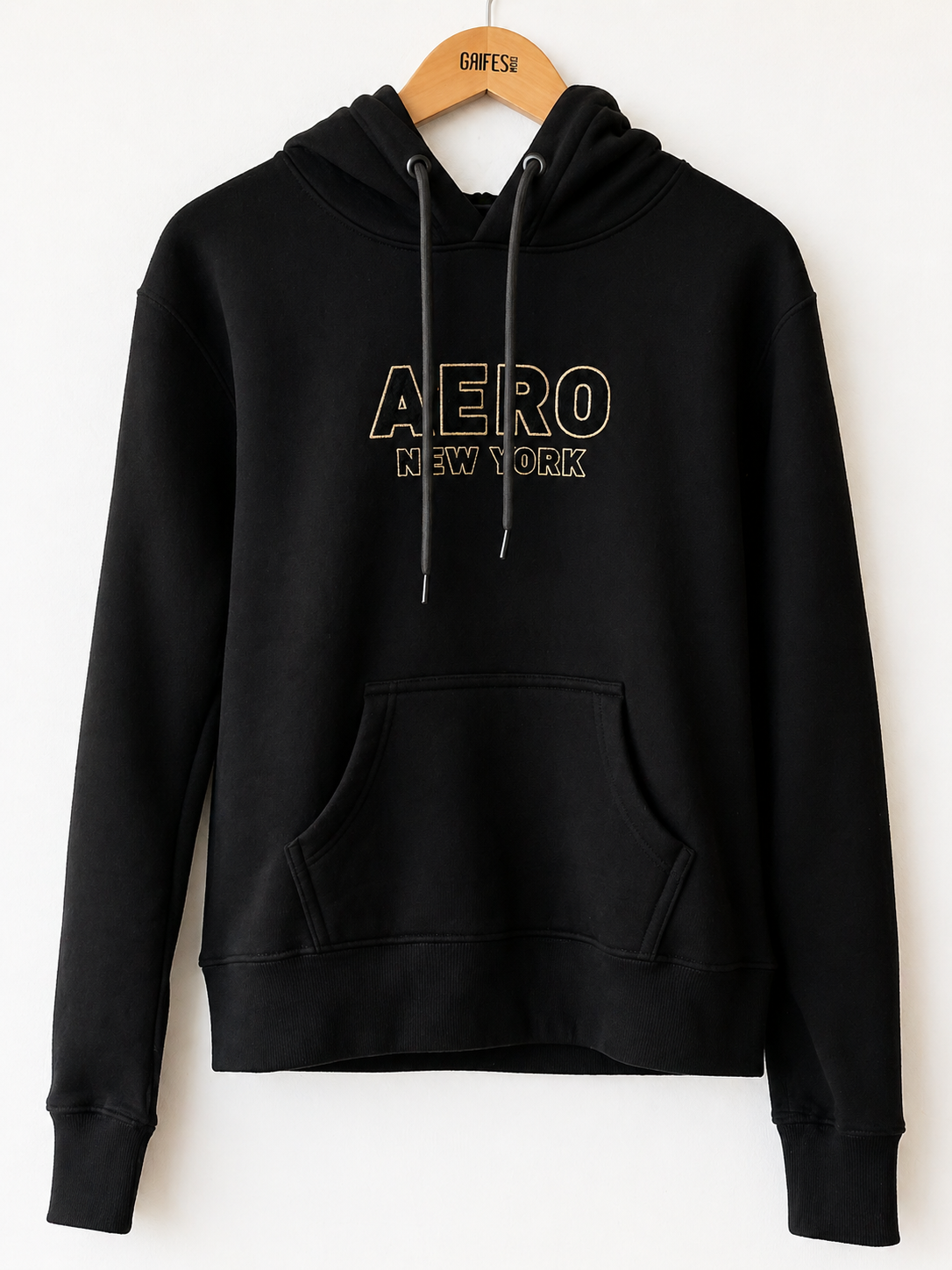 MOLETOM FEM FECHADO NIGHT AEROPOSTALE PRETO