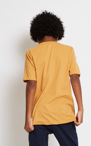 CAMISETA MC MAS TEEN SILKADA AEROPOSTALE MESCLA MOSTARDA