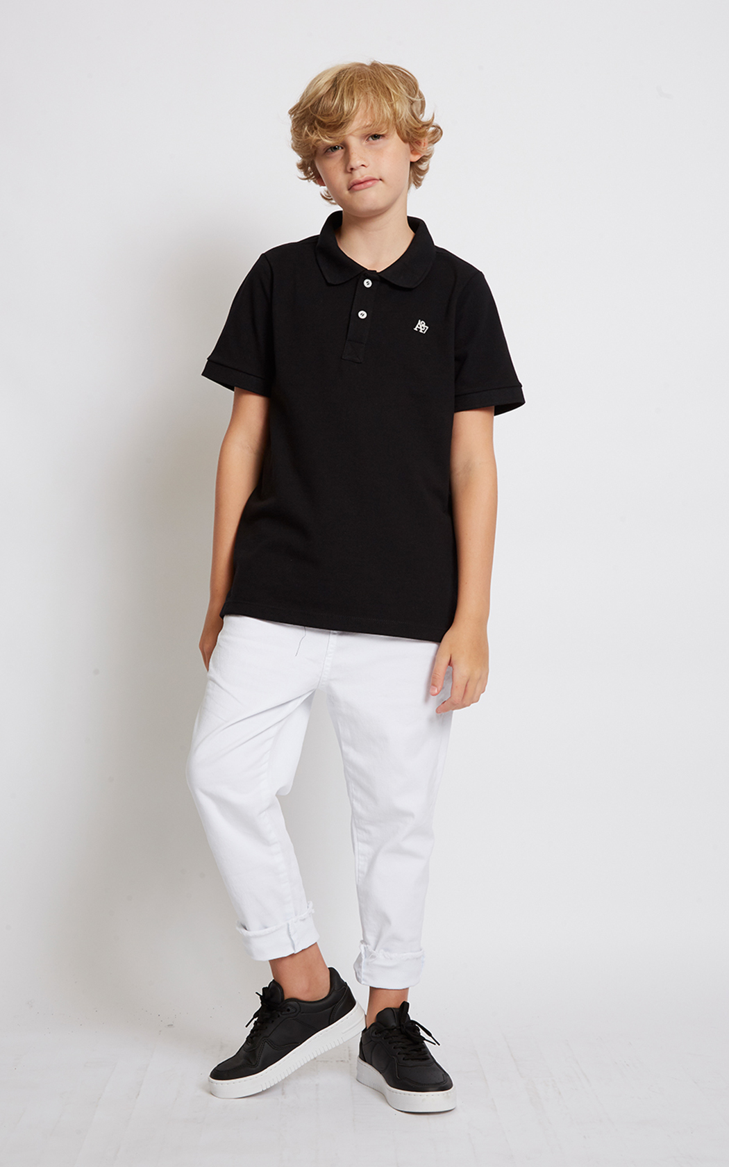 POLO MC MAS TEEN AEROPOSTALE PRETO